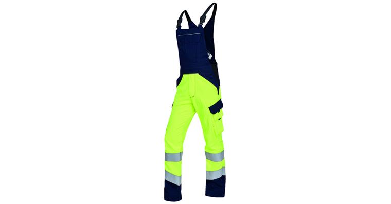 Dungarees Multiseven bright yellow/navy blue size 48