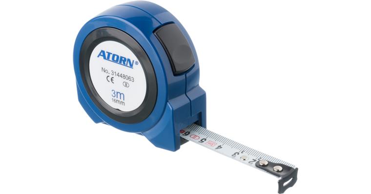 ATORN tape measure 3 m EC class II Self Lock