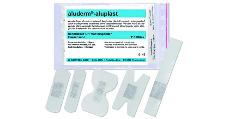 1093009707 Refill set aluderm®-aluplast 115 pieces for art. no. 109300 706