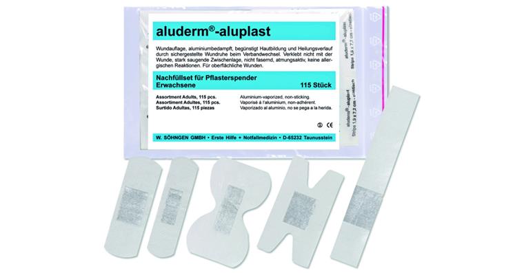 Nachfüllset aluderm®-aluplast 115-teilig zu Art.-Nr. 109300 706