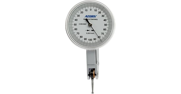 ATORN lever gauge probe, 0.001 mm scale 0.2 mm measuring range, 40 mm