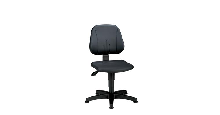 Arbeits-Drehstuhl Unitec mit Bodengleiter Sitzhöhe 440-620 mm Integralschaum