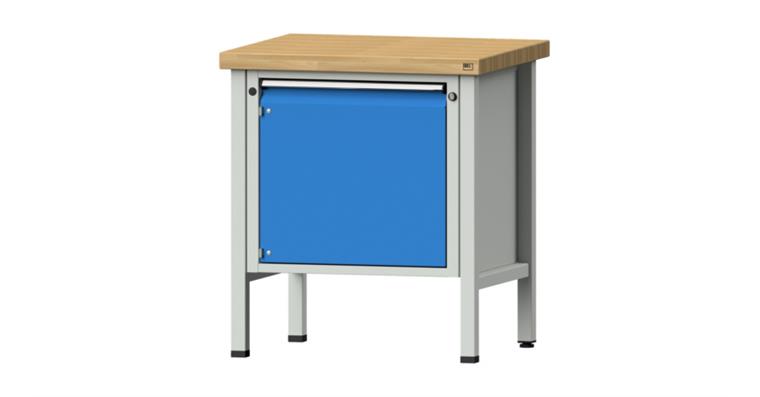 Cabinet workbench BSP 800x700x900 mm 1 door RAL7035/5012