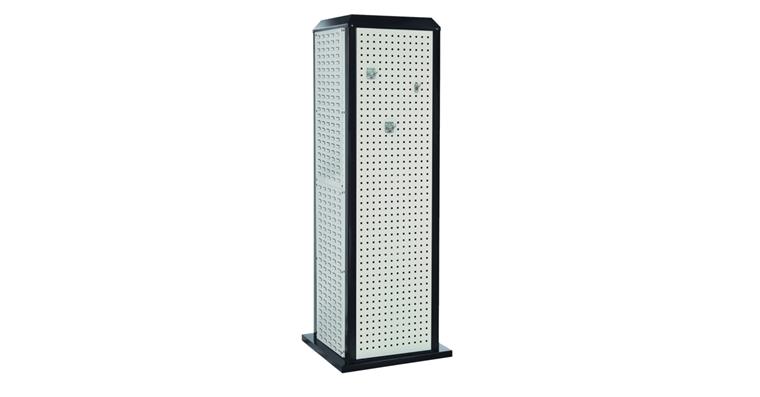 ®RasterPlan Tooltower stationär 2015x700x700mm 7035/7016 3xLoch+ 1xSchlitzplatte
