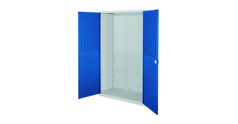 Large cabinet H1950xW1130xD590 mm RAL 7035/5010 for unequipped