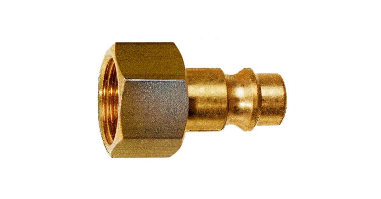 ATORN plug-in nipple G 1/4 inch female thread made of brass