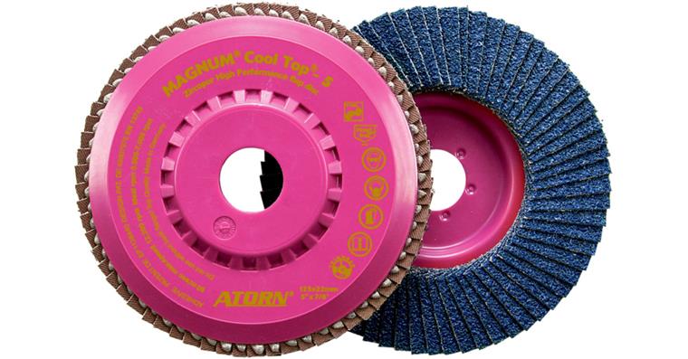 ATORN Fächerschleifscheibe Korn 60 125 mm  Träger aus Kunststoff