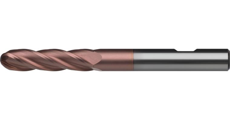 ATORN VHM-Radius-Kopierschlichtfräser 10,0 mm TIALN Schaft DIN 6535HB Z4 L=40