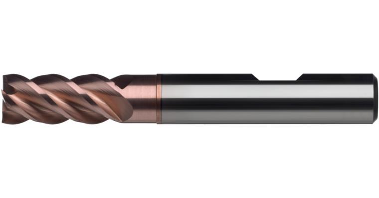 ATORN solid carbide end mill, 4 flutes, 5.0 mm, TIALN shaft DIN 6535HB