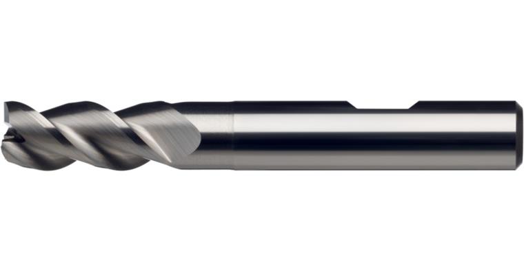 ATORN Vollhartmetall-Bohrnutenfräser Z=3 kurz 3,50 mm DIN 6535 HB