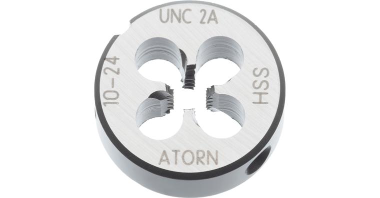 ATORN die HSS EN 22568 UNC no. 5-40 tolerance 2A external diameter 20 mm