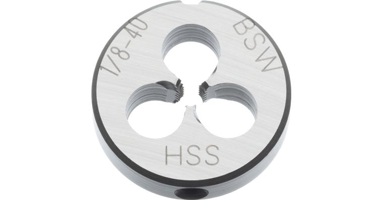 ATORN die HSS EN 22568 BSW 1/2 in 12 speed outer diameter 38 mm