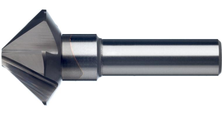 ATORN countersink, 90°, VHM, multi-blade cutter, T=5, 12.4 x 56 mm