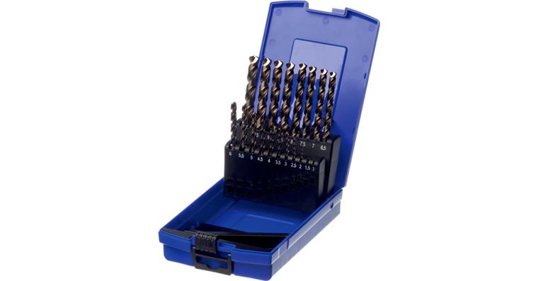 ATORN multi twist drill bit set 2.0-8.0 mm 1 with 3-flat shank in box