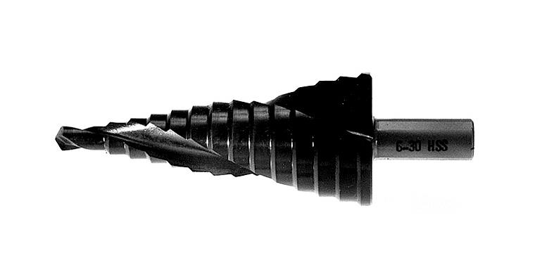 ATORN stepped drill bit HSS, with twists, 4.0 mm-12.0 mm, type 1