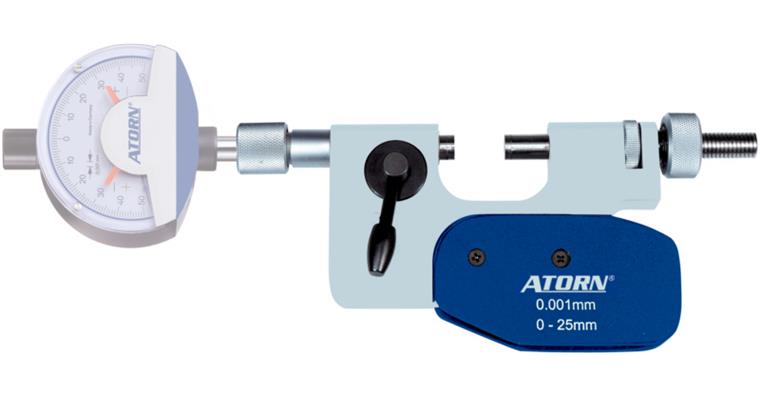 ATORN Feinzeiger-Rachenlehre 0-50 mm im Etui