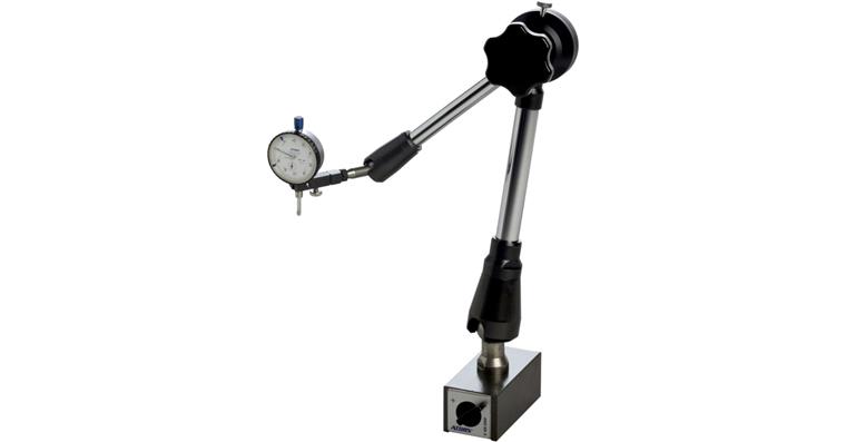 3D art. meas. stand with central clamping and micro fine adj., height 390 mm