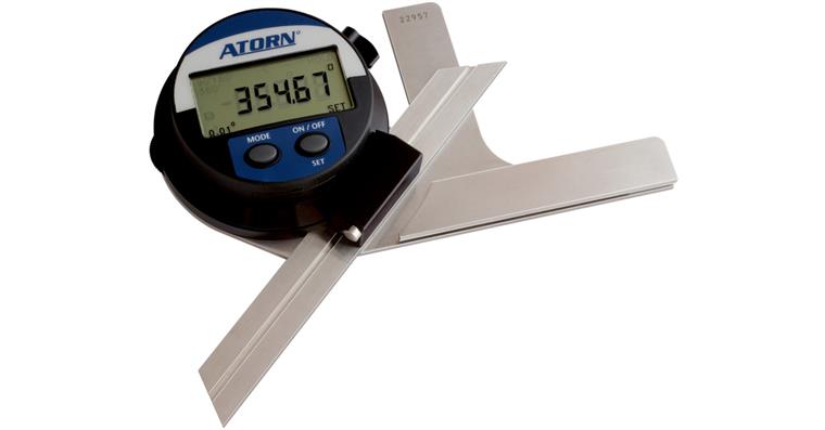 ATORN Universal-Winkelmesser Schienenlänge 300 mm LCD