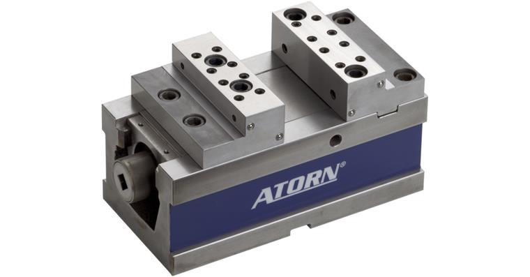 ATORN 5-ax. combi clamp basic body (with jaws), width 125 mm incl. adj. clamps