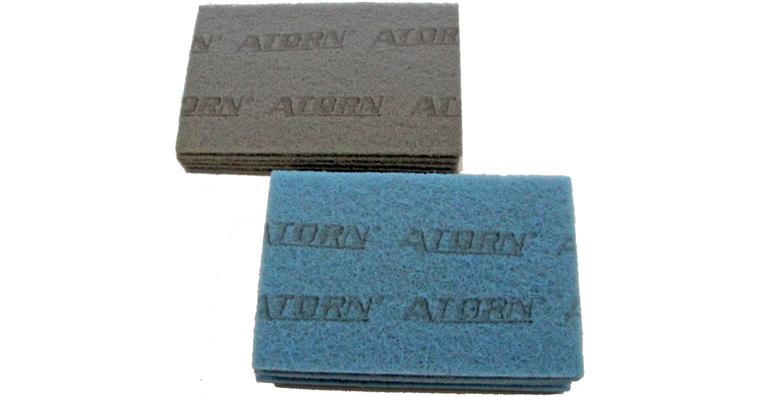 ATORN Abraflex Schleifvlies-Handpad 150x210 mm Korn S-1200, fein, Farbe grau