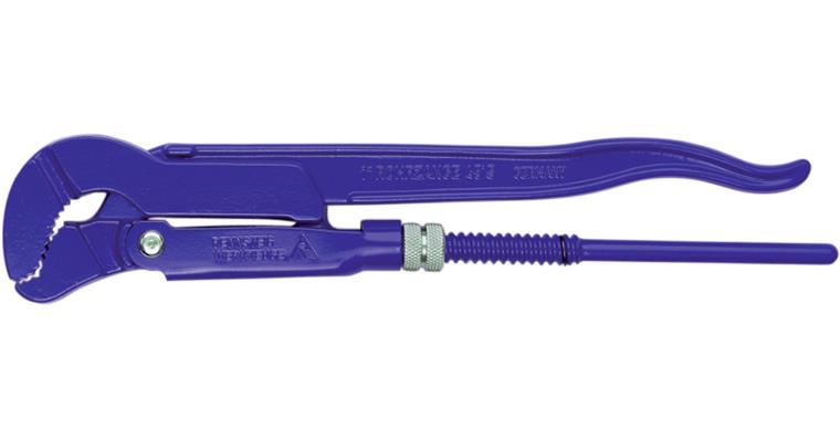 ATORN Swedish form corner pipe wrench with S-shaped jaws 2 inch