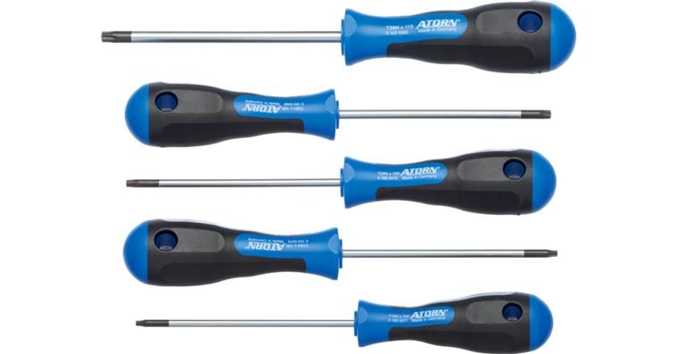 ATORN TX screwdriver set, 5 pcs, TX 10, 15, 20, 25, 30
