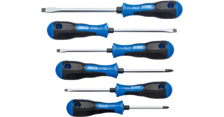 ATORN screwdriver set, 6 pcs, 4.5/5.5/6.5/8.0/ PH 1, PH 2