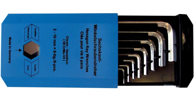 ATORN hexagon screwdriver set, 8 pieces, 2–10 mm, long, supplied in a box