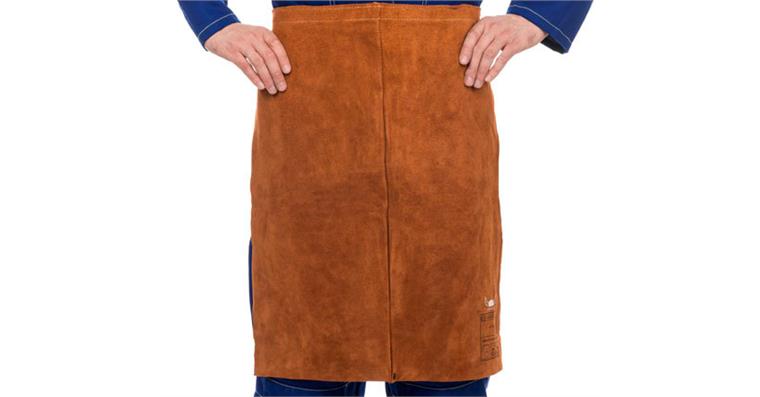 1093018965 Welder's apron EN ISO 1611:2007 class 2/A1 brown 60 cm long 60 cm wide