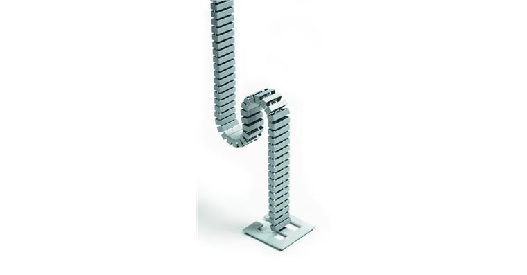 Kabelschlange plas. alu. silver RAL9006