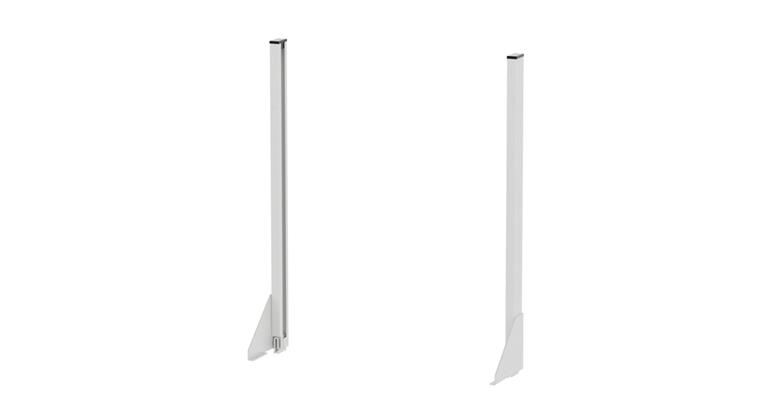 Tragarm paarweise L/R T608 mm RAL7035