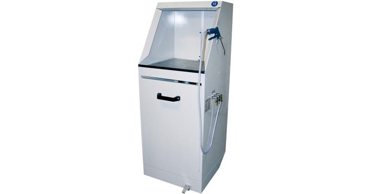 Air cleaning station 1300X500X850mm RAL 7035