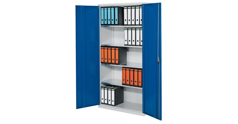 1085115202 Universal-Flügeltürschrank 1950 x 1000 x 500 mm RAL 7035/5010