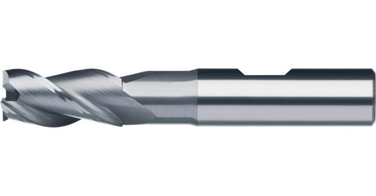 ATORN VHM Schaftfräser D 10,0 x 22 x 32 x 70 mm, HB-Schaft 3 Schneiden, ULTRA MS