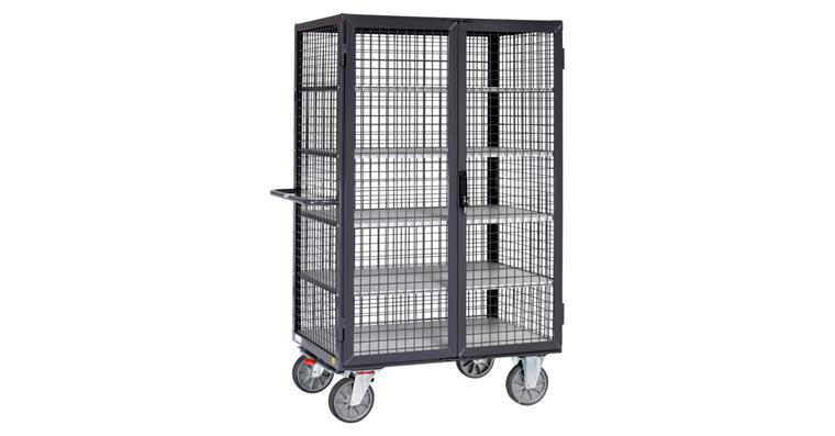 ESD-Kastenwagen Ladeflächengröße 1000X680 mm Tragfähigkeit 750 kg 5 Böden