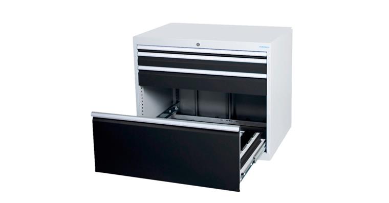CNC drawer cabinet 5 drawers RAL7016