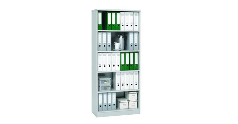 Rack multi H1835xW800xD420 mm decor light grey 5 folder heights