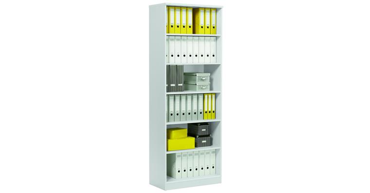 Rack multi H2200xW800xD420 mm decor light grey 6 folder heights