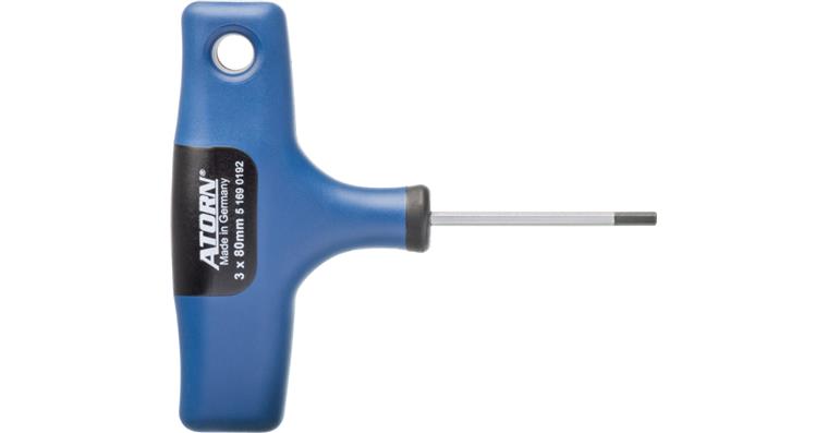ATORN 2K hexagon screwdriver, 2 x 100 mm, with T-handle
