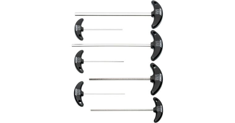 ATORN hexagon screwdriver set, 7 pieces, 2-8 mm, T-handle bright nickel-plated