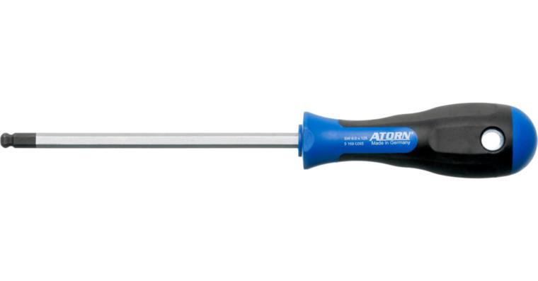 ATORN hexagon screwdriver 6.0 mm, ball end