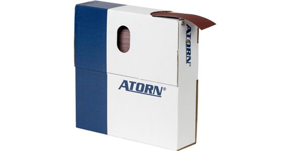 ATORN Schleifgeweberolle Korund (AO) in der Abreißbox K320 25mm x 50m