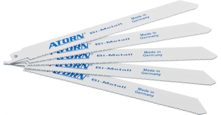ATORN Säbelsägeblatt Bi-Metall 200 mm 1,3 mm stark 1,8-2,4 mm Zahnteilung Combo