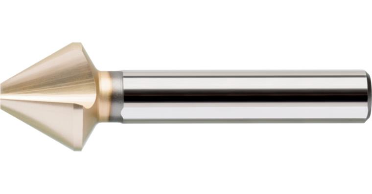 ATORN countersink, 60°, HSS, T=3, extremely unequal pitch, 16 mm, 3-flat shank