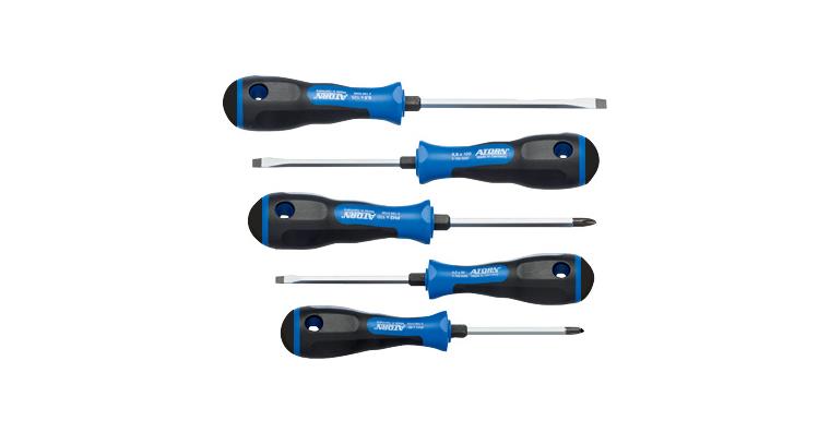 ATORN screwdriver set 5 pieces, 4.5/5.5/7.0/ PH 1, PH 2 with striking cap
