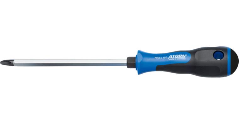 ATORN Kreuzschlitzschraubendreher PH 3 x 150 mm, mit Schlagkappe