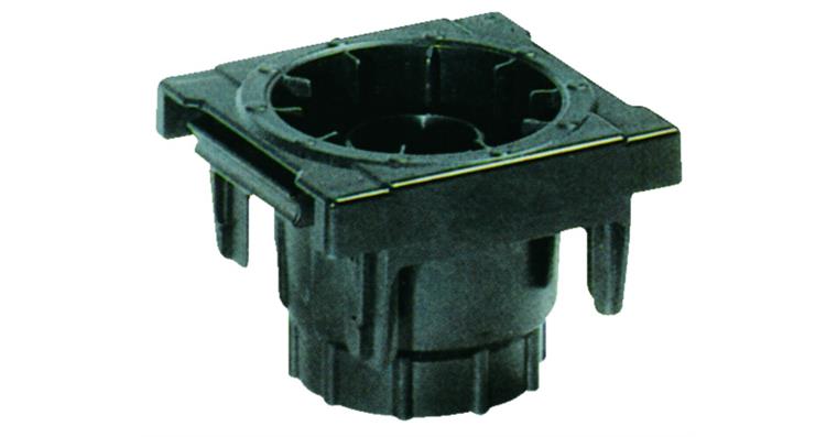 CNC plastic insert mount HSK A 50/B 63 oil-resistant ABS black