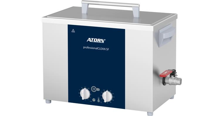 ATORN ultrasonic cleaning device Pro SF 60H w. heating system, 6.5 l tub volume