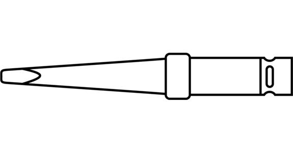 Ersatzlötspitze Typ LT B 2,4 mm zu 70047 102+203