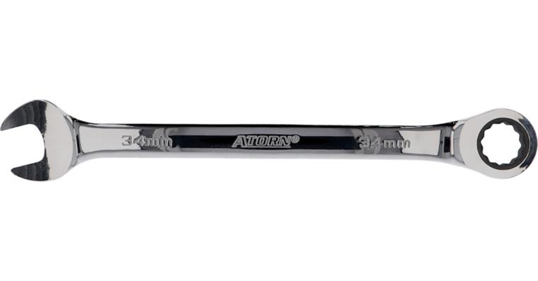ATORN ratchet combination wrench, straight, 34 mm